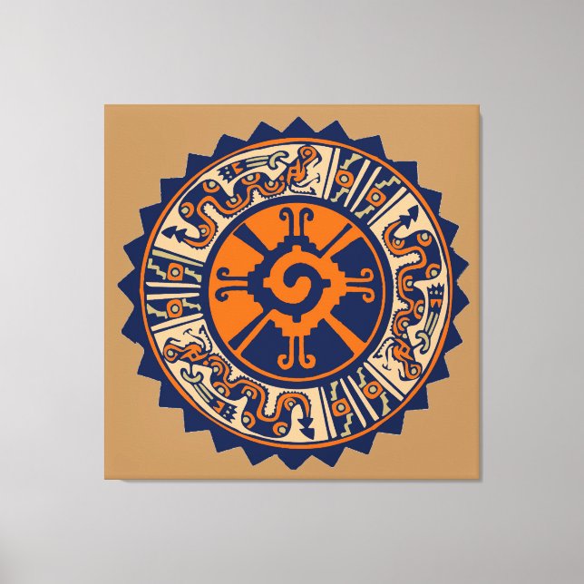 Hunab Ku Mayan Diety Canvas Print (Front)