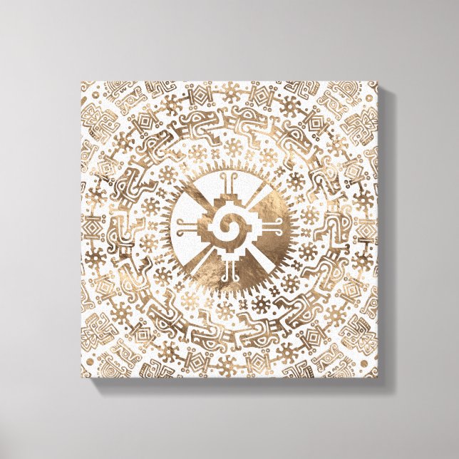 Hunab Ku Pastel gold #2 Canvas Print (Front)