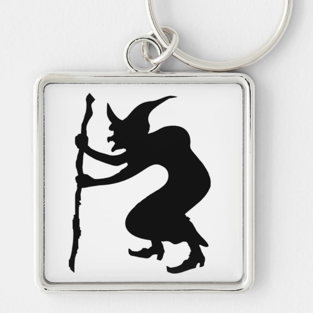 HUNCHBACK HALLOWEEN WITCH KEY RING (Front)