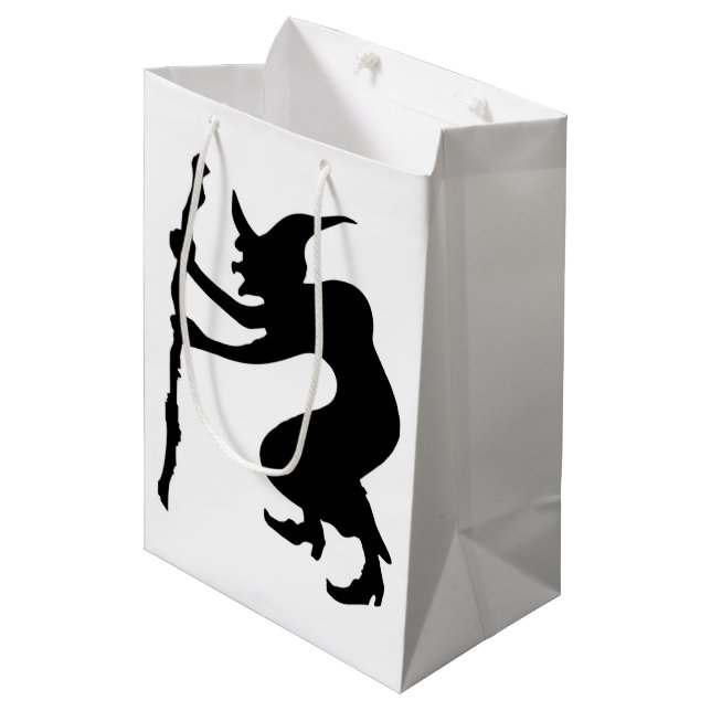 HUNCHBACK HALLOWEEN WITCH MEDIUM GIFT BAG (Front Angled)