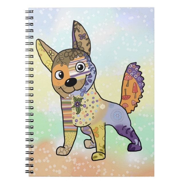 Hund Kunterbunt  Notebook (Front)