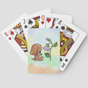 Hund und Blume Playing Cards