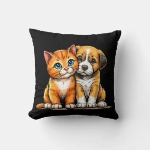 Hund und katze cushion