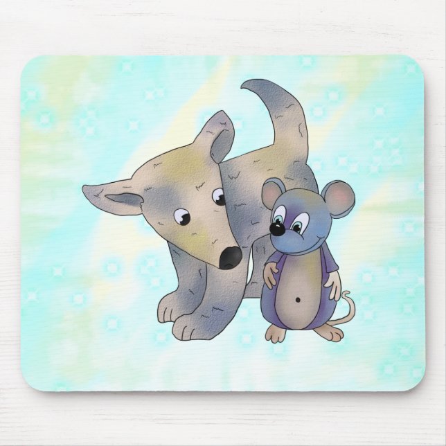 Hund und Maus  Mouse Mat (Front)