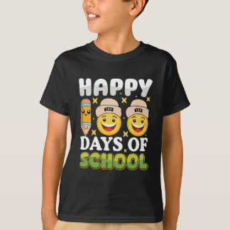 Hundred Days 100 Days of School Cute Smile Pencil T-Shirt