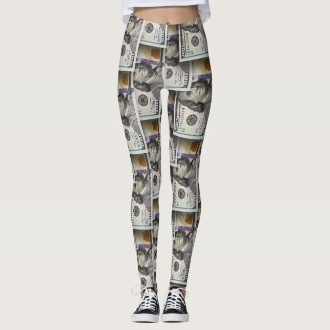 Hundred dollar bill leggings (Front)