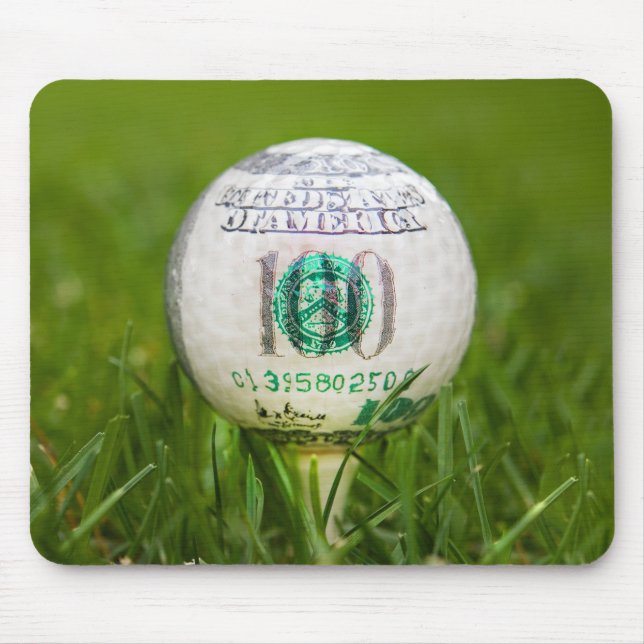 Hundred Dollar Golf Ball Mouse Mat (Front)