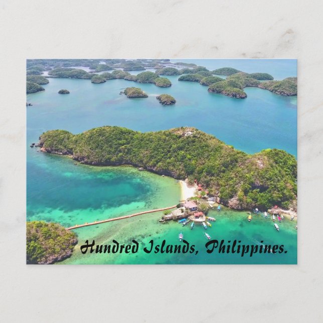Hundred Islands, Philippines Postcard (Front)