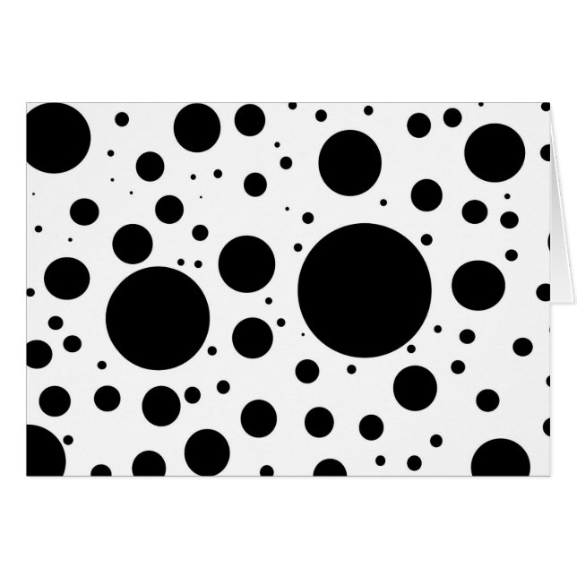 Hundreds of Black Dots and Circles in Varying Size (Front Horizontal)