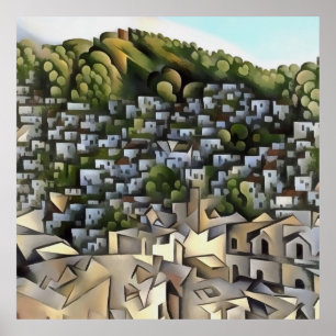 Hundreds Of Houses Kayakoy Fethiye Painting Poster