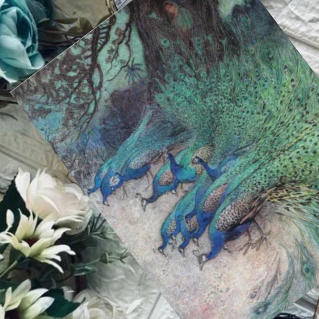 Hundreds of Peacocks Warwick Goble Postcard (Creator Uploaded)