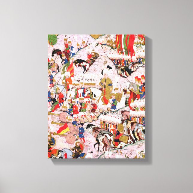 Hunername' manuscript canvas print (Front)