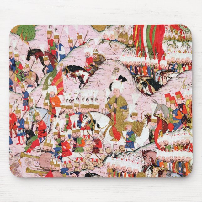 Hunername' manuscript mouse mat (Front)