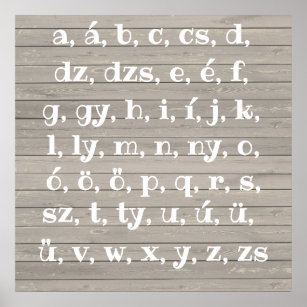 Magyar Abc Posters Prints Zazzle Uk