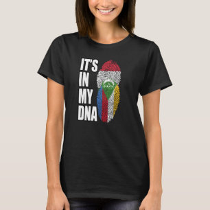 Hungarian And Comoran Mix DNA Flag Heritage T-Shirt
