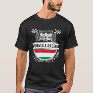 Hungarian Auto Race Hungary Flag Formula Racing Ca T-Shirt