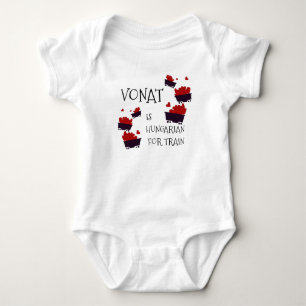 Hungarian Baby Train Bodysuit