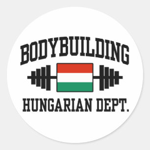 Hungarian Bodybuilder Classic Round Sticker
