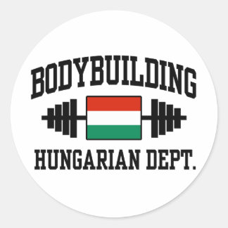 Hungarian Bodybuilder Classic Round Sticker
