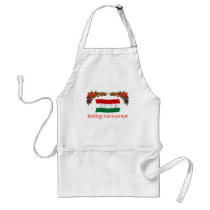 Hungarian Boldog Karacsonyt Standard Apron