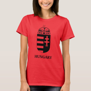 Hungarian Coat of Arms Contemporary Monochrome Art T-Shirt