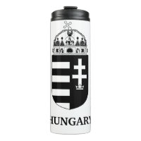 Hungarian Coat of Arms Contemporary Monochrome Art