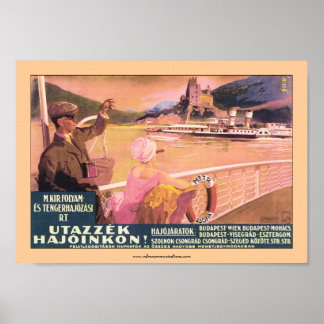 Hungarian Danube Ferry Poster