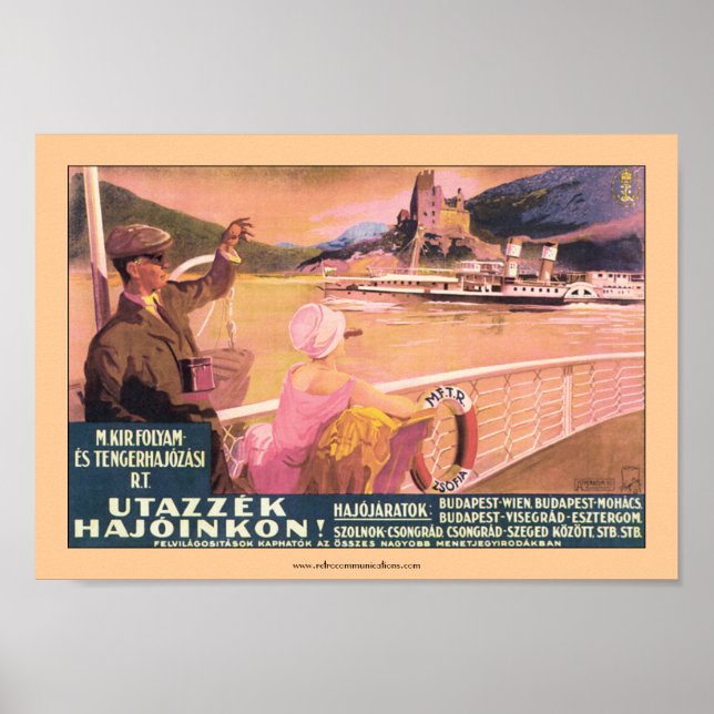 Hungarian Danube Ferry Poster (Front)