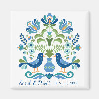 Hungarian Design Blue Birds