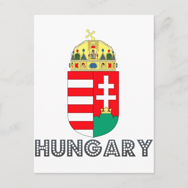 Hungarian Emblem Postcard (Front)