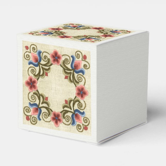 Hungarian Embroidery  Favour Box (Back Side)