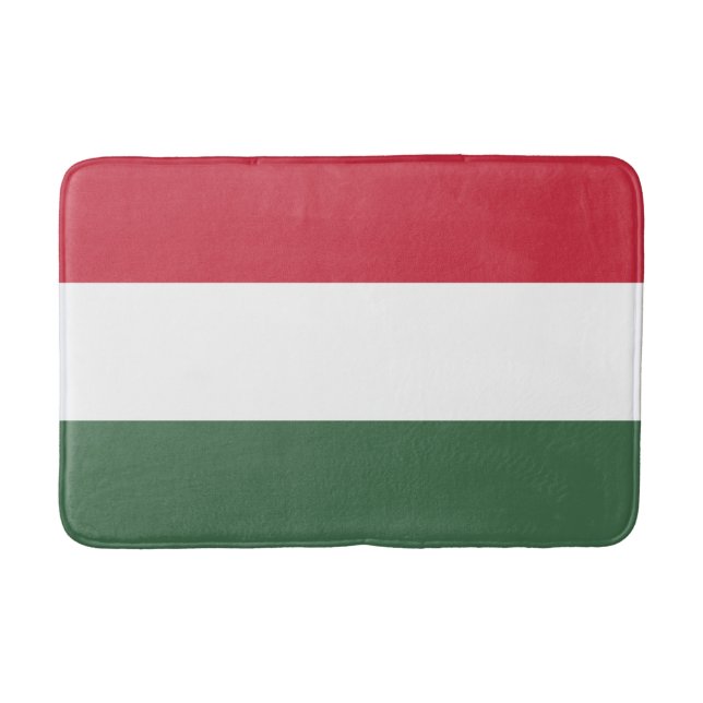 Hungarian Flag Bath Mat (Front)