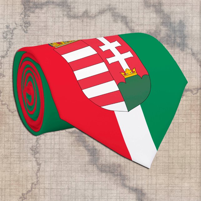 Hungarian Flag & business Hungary, travel /sports Tie (Creator Uploaded)