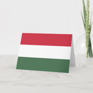 Hungarian Flag Card