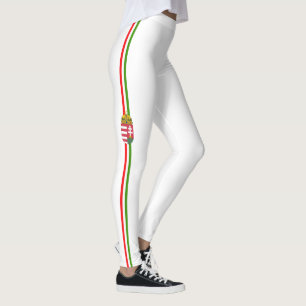 Hungarian flag-Coat of arms Leggings