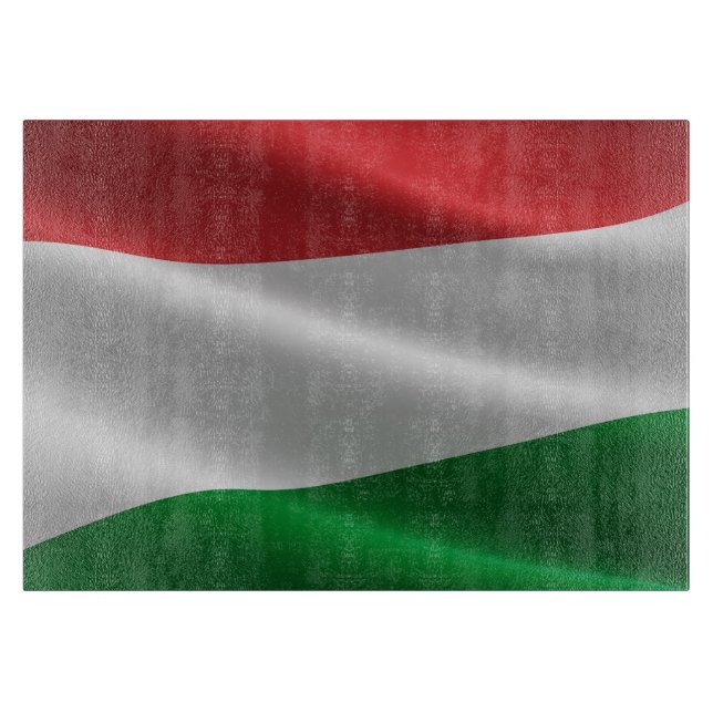 Hungarian Flag cutting board (Front)