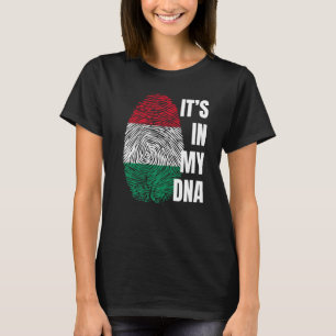 Hungarian Flag Dna Fingerprint Hungary T-Shirt