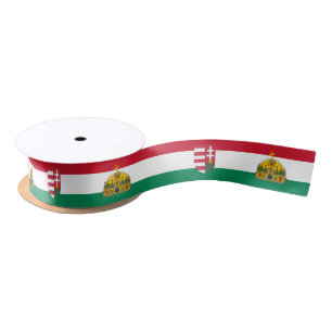 Hungarian Flag, Emlem & Hungary sports / Party Satin Ribbon