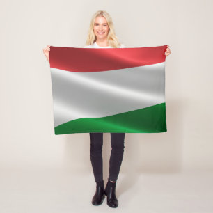Hungarian Flag fleece blanket