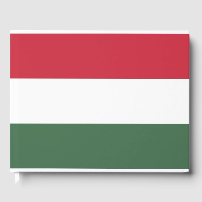 Hungarian Flag Guest Book (Front)