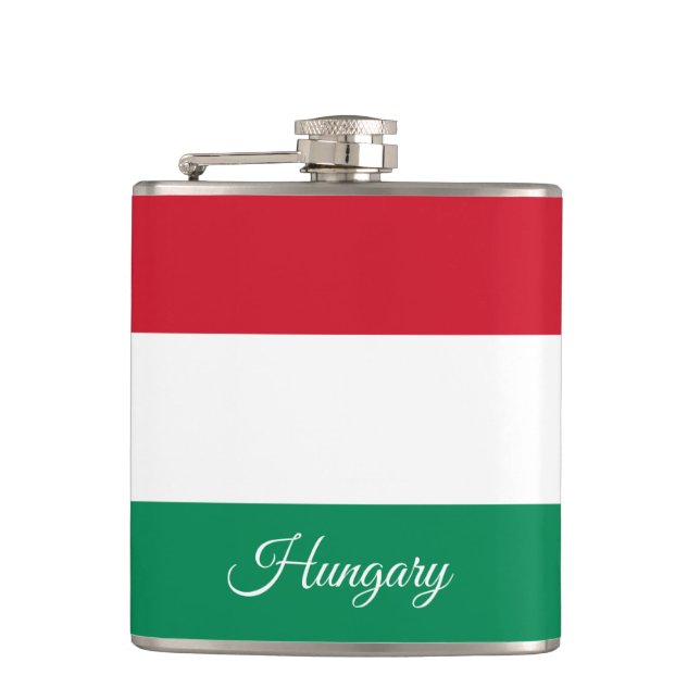 Hungarian Flag & holiday Hungary/sports fans Hip Flask (Front)