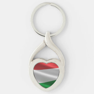 Hungarian Flag key chain