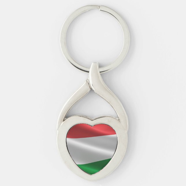 Hungarian Flag key chain (Front)