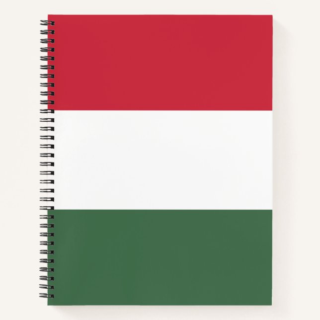 Hungarian Flag Notebook (Front)
