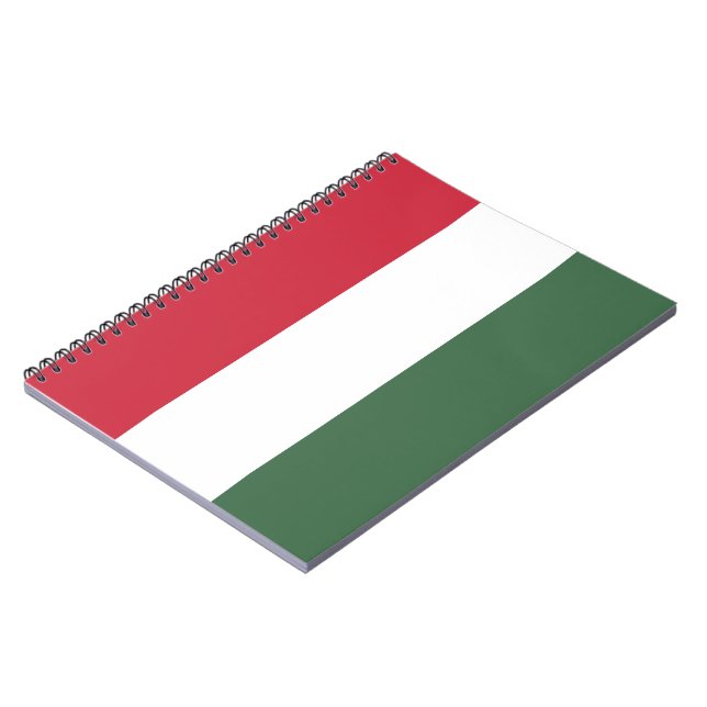 Hungarian Flag Notebook (Left Side)