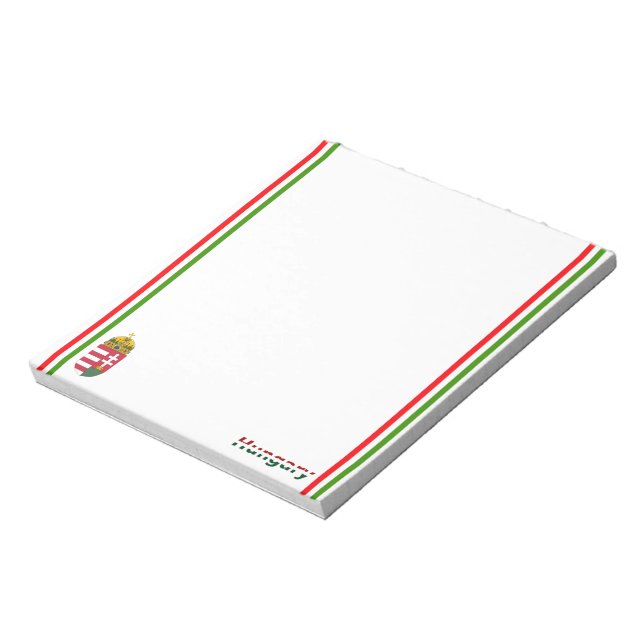 Hungarian flag notepad (Rotated)