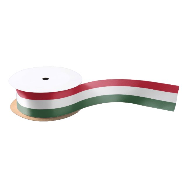Hungarian flag ribbon satin ribbon (Spool)