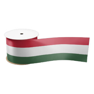 Hungarian Flag Satin Ribbon