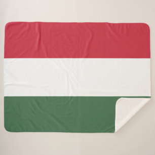 Hungarian Flag Sherpa Blanket