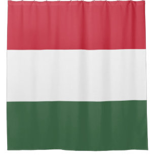 Hungarian Flag Shower Curtain